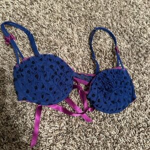 Victoria's Secret Blue and Purple Bra